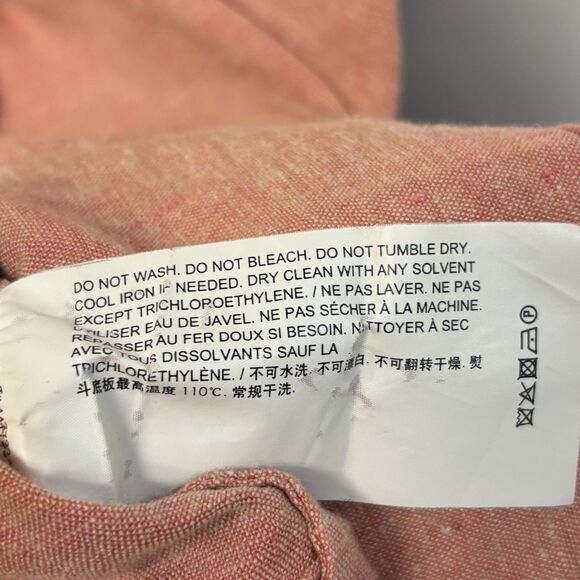 Theory Women Linen Blend Sleeveless Blouse Top Button Shirt Size Medium D050 -6 - Picture 8 of 16